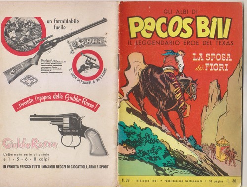 Pecos bill fumetto western - bill,